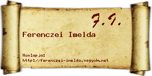 Ferenczei Imelda névjegykártya